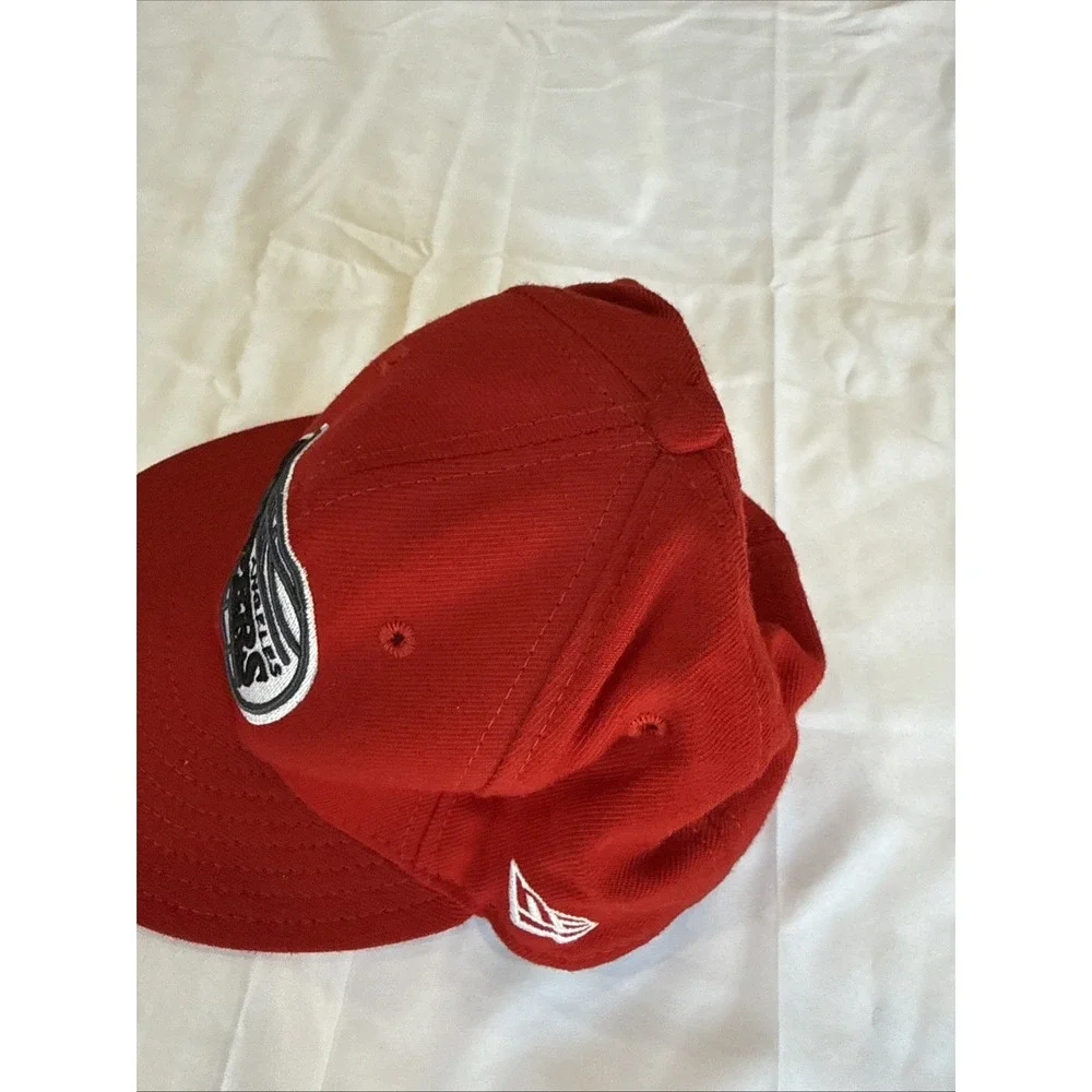 Los Angeles Clippers Hat Cap Fitted Mens 6 7/8 Red Blue NBA Basketball New Era